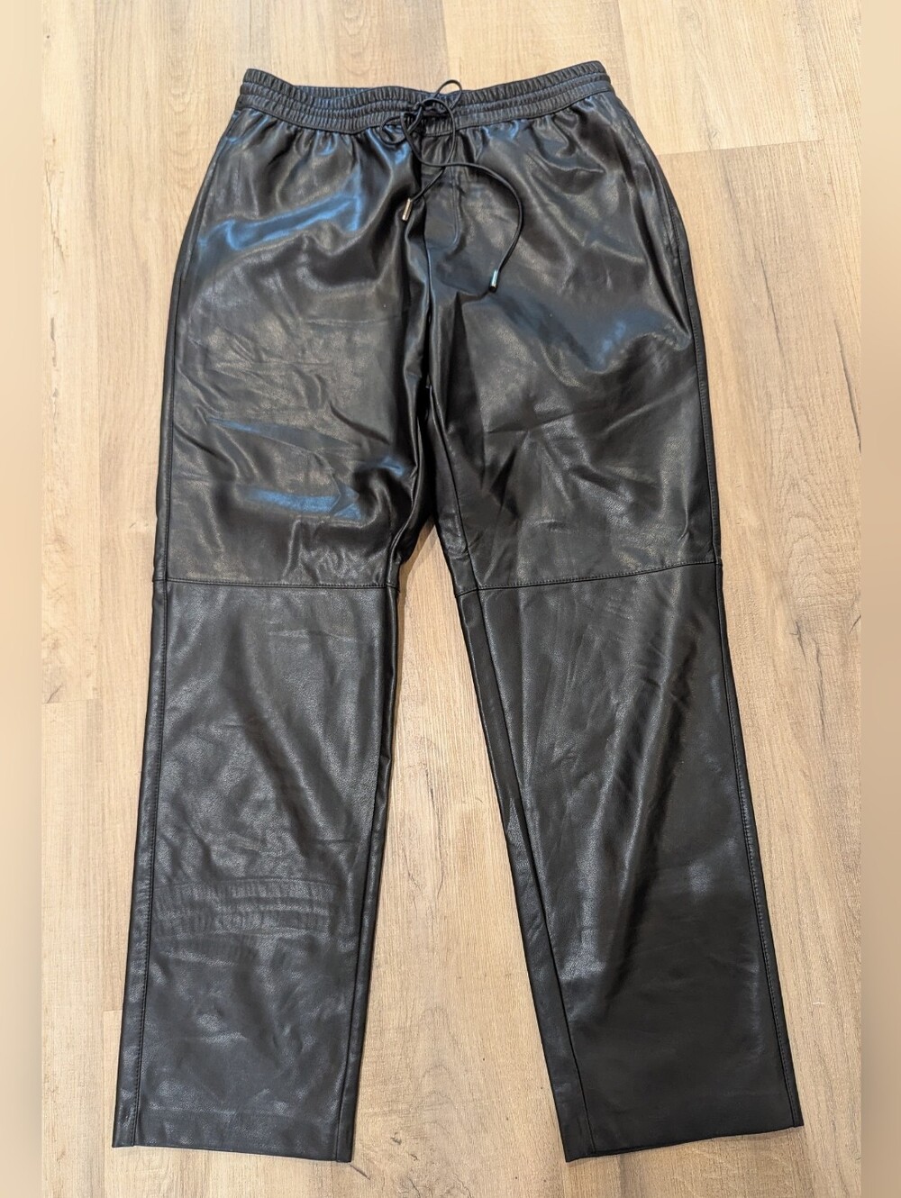 Dex Black Faux Leather Straight Leg Pants - Picture 2 of 8